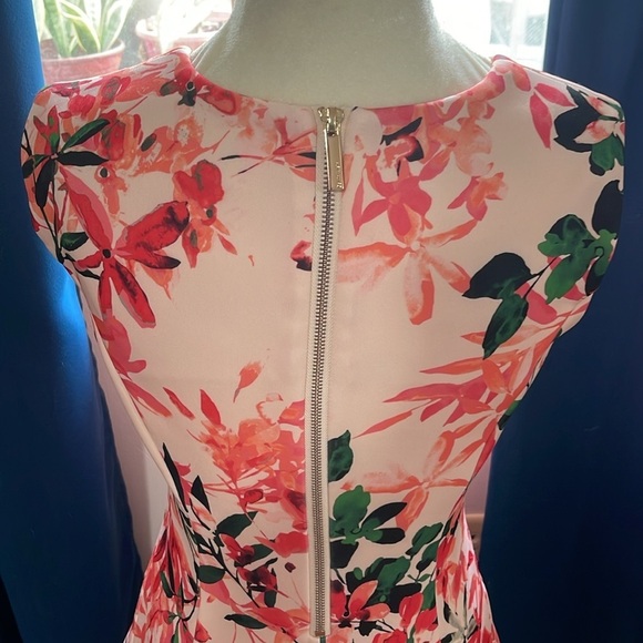 Calvin Klein Floral Pink Midi Dress - Picture 4 of 11